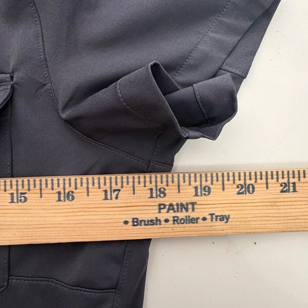 Albion City Jumpsuit Charcoal Grey Utility Boiler Suit‎ Short Sleeve XS